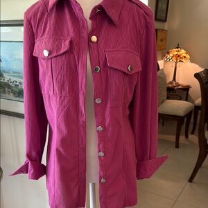 Women's hot Pink Corduroy Jacket